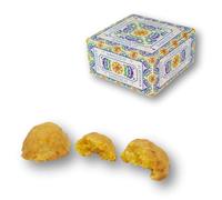 Pastelitos de almendra artesanales BAJO EN AZUCAR, con Mandarina - Dulces típicos sicilianos - Repostería tradicional italiana - Caja regalo 400 g - RAREZZE: pedidos, preparados, horneados, enviados