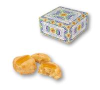 Pastelitos de almendra artesanales BAJO EN AZUCAR, con Naranja - Dulces típicos sicilianos - Repostería tradicional italiana - Caja regalo 400 g - RAREZZE: pedidos, preparados, horneados, enviados
