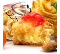 Pastelitos de almendra artesanales, con CEREZA - Dulces típicos sicilianos - Repostería tradicional italiana - Caja regalo kg 1 - RAREZZE: pedidos, preparados, horneados, enviados