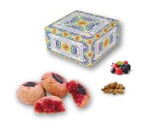 Pastelitos de almendra artesanales, con FRUTOS DEL BOSQUE - Dulces típicos sicilianos - Repostería tradicional italiana - Caja regalo 400 g - RAREZZE: pedidos, preparados, horneados, enviados