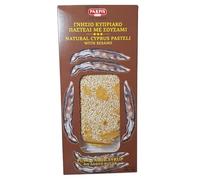 Pastelitos tradicionales chipriotas Parpis Natural Pasteli - Sirope de algarroba y sésamo - 1 paquete de 100 g