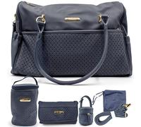 PASTELLO - Juego de bolsa de nacimiento multifunción con accesorios incluidos, bolsa mamá para cambio y viaje, con cambiador, portabiberón térmico y portachupete (Art. SETN03), turquesa