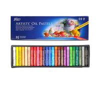 Pastels de aceite: crayones de dibujo suave, palos redondos no tóxicos | 25/50 Color Washable Art Pastel Set para niños Estudiantes para principiantes, suministros de pintura educativa para folletos d