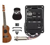Pastilla acústica para guitarra | Preamplificador con ecualizador | Pastilla acústica de guitarra acústica | Transductor eléctrico acústico con indicador de baja batería y control de volumen para