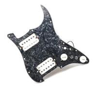 Pastilla Alnico 5 Para Golpeador De Guitarra Eléct Kit De Pastilla De Guitarra Con Corte De Bobina Simple Profesional Alnico 5(White Black2)