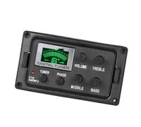 Pastilla De Acustica Ecualizador EQ De Guitarra Acústica Amplificador De Tono Y Volumen Preamplificador Pastilla Piezoeléctrica Con Sintonizador Función De Fase Pantalla LCD