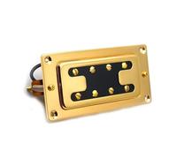 Pastilla De Bajo Eléctrico Humbucker En Miniatura Con Mástil/puente De 8 Orificios Puente de guitarra eléctrica pastilla eléctrica(Gold)