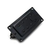 Pastilla De Bajo Eléctrico Humbucker En Miniatura Con Mástil/puente De 8 Orificios Puente de guitarra eléctrica pastilla eléctrica(Black)