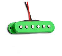 Pastilla De Bobina De Fibra Superior Escalonada De Bobina Simple Verde Alnico 5 Pastilla De Cuello/medio/puente Juego de Pastillas Guitarra (Color : Neck)
