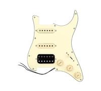 Pastilla De Bobina Simple Para Guitarra Eléctrica, Golpeador Precableado, Placa Antiarañazos (Color : SSH17)