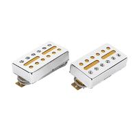 Pastilla De Bobina Simple, Pastilla De Guitarra Eléctrica De 2 Piezas, Reemplazo De Accesorios De Instrumento De Pastilla De 6 Orificios, Perfecto Para Blues, Country, Punk, Hard Rock Y Metal