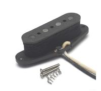 Pastilla de bobina única, metal de 4 cuerdas, pastilla de bobina única Alnico 5 imán para mandolina TL Bass, 62,6 x 22,2 mm, negro