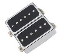 Pastilla de bobina única, piezas de repuesto cromadas para guitarra Basepalte de cobre blanco Juego De Pastillas Para Guitarra Eléctrica (Color : One set)