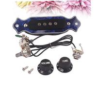 Pastilla de Boca Precableada para Guitarra de 4 Cuerdas, Azul