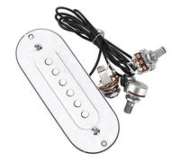 Pastilla de Caja de Puros, Pastillas de Guitarra Preconectadas de Color Blanco Perla Portátiles para Guitarristas