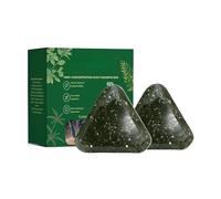 Pastilla de champú revitalizante para el cuero cabelludo, fórmula herbal suave e hidratante, champú sólido anticaída a base de plantas, contiene aminoácidos de romero, fortalece el cabello debilitado,