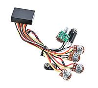 Pastilla de circuito de preamplificador de graves precableado EQ pasivo activo para pastilla de bajo activo, arnés de cableado de guitarra