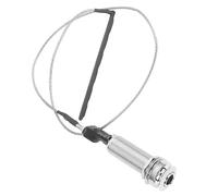 Pastilla de Conector de Guitarra Pastilla de Guitarra de 6,35 Mm Cilindro de Conector de Barril de Guitarra, Enchufe de Salida de 6,35 Mm Cilindro de Enchufe de Conector de