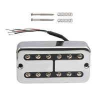 Pastilla de cuello de guitarra de doble bobina Humbucker eléctrica para cuello, accesorios de hardware de textura de metal, mejora del sonido