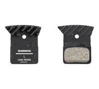 PASTILLA DE DISCO DE RESINA SHIMANO L05A-RF CON ALETAS, PLACA TRASERA DE ALUMINIO, UN PAR