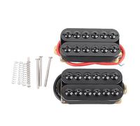 Pastilla de doble bobina, accesorio para guitarra eléctrica de metal, color negro, salida de sonido de alta fidelidad, señal balanceada, graves ricos y completos para mástil,