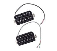 Pastilla de doble bobina para guitarra eléctrica, color negro
