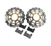 pastilla de freno trasero Para SUZUKI GSXR GSX R 1000 2005 2006 2007 2008 GSXR1000 K7 K8 Rotor Freno Flotante Disco CNC Almohadilla Delantero(Gold Disc Pad)