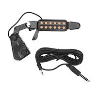Pastilla de guitarra 12 transductor eléctrico SoundHole, pastilla de guitarra acústica con control de volumen de tono, pastilla magnética fácil de instalar para ukelele violín