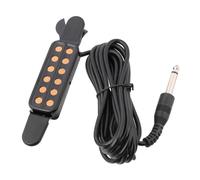 Pastilla de guitarra acústica con cable, transductor de 12 orificios de sonido, accesorios para instrumentos musicales, fácil de usar