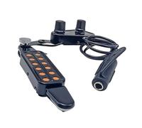 Pastilla de guitarra acústica con volúmenes, afinador de tono, 12 orificios de sonido, transductor de instrumentos musicales, accesorios