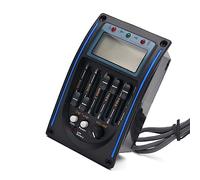 Pastilla De Guitarra Acústica De 5 Bandas, EQ, Preamplificador, Sintonizador LCD, Sistema De Ecualizador De Pastilla Piezoeléctrica Pastilla reemplazo para Guitarra (Color : 02)