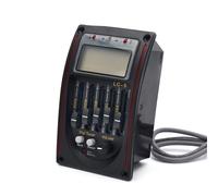 Pastilla de guitarra acústica de ecuación de 5 bandas con sintonizador piezoeléctrico caja para un sonido rico y amplificado