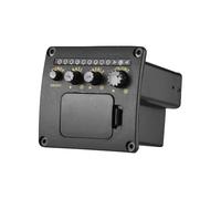 Pastilla de guitarra acústica ecualizador de 2 bandas con afinador eléctrico integrado para accesorios de instrumentos musicales