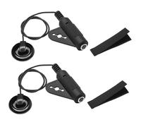 Pastilla De Guitarra Acustica Pastilla Piezoacústica Pasiva Autoadhesiva 2 En 1 Dos Pastillas Piezoeléctricas Pasivas Equilibradas Para Guitarra Acústica(Bk)