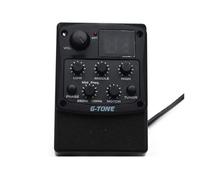 pastilla de guitarra acustica Preamplificador De Guitarra Acústica De La Serie G-Tone Ecualizador De 3 Bandas Sintonizador LED Color Negro(4)