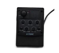 pastilla de guitarra acustica Preamplificador De Guitarra Acústica De La Serie G-Tone Ecualizador De 3 Bandas Sintonizador LED Color Negro(3)
