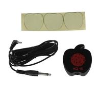 Pastilla de guitarra acústica Stage Ready Pastillas de contacto piezoeléctricas No se requieren agujeros Piezas de instrumentos Accesorios de guitarra Pastilla de portátil con pegatina y cable