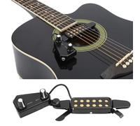 Pastilla de Guitarra Acústica, Transductor Eléctrico de Guitarra Acústica con Clip en la Boca Pastillas de Guitarra Pastilla de Guitarra con Control de Volumen para Guitarra