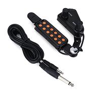 Pastilla de guitarra acústica, Transductor magnético de 12 orificios con kit sintonizador tono volumen, Transductor sonido profesional para músicos en vivo, estudio, principiantes y profesionales