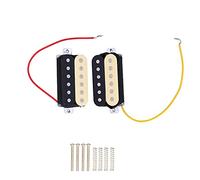 Pastilla de guitarra con imán cerámico y bobina doble, control de volumen; pastilla humbucker para guitarra eléctrica ST/SQ, encapsulada en cera, sin ruido, con tornillos y
