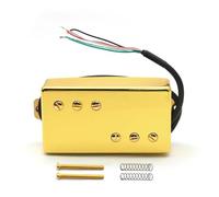 Pastilla De Guitarra Con Tapa De Latón Con 4 Bobinas Y Cable De 7.5 K/15 K Puente de guitarra eléctrica pastilla eléctrica(Gold Bridge)