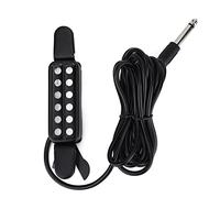 Pastilla de Guitarra de 12 Orificios, Pastilla de Guitarra Magntica con Cable Amplificador Transductor de Orificio de Sonido de con Almohadillas Suaves para