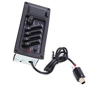 Pastilla de guitarra de 4 bandas EQ-7545R, ecualizador de preamplificador de guitarra compatible con BASS, MIDD, TREB, PRES y adecuado para guitarras clásicas, acústicas y populares. Pre Eq 7545R