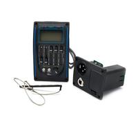 Pastilla De Guitarra De 5 Bandas Para Guitarra Acústica, Ecualizador EQ Preamplificador Con Sintonizador Digital, Piezas De Guitarra, 6 Uds. (Color : Blue)