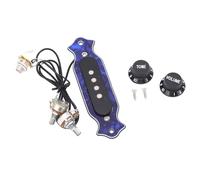 Pastilla de Guitarra de Bobina de Cobre de 4 Cuerdas, Pastilla de Guitarra Acstica para Popular, Acstica, Elctrica (GMB334 Color Azul