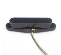 Pastilla de guitarra de bobina única Alnico 5 de 7 cuerdas, pastilla magnética con cubierta sellada y cableado en maceta de cera para guitarras eléctricas, color negro, salida equilibrada (cuello)
