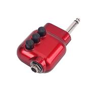 Pastilla de guitarra ecualizadores preamplificador de 6,35 mm, enchufe con bajo agudos, ecualizador de volumen, control de volumen, preamplificador de guitarra acústica, tamaño compacto, peso ligero