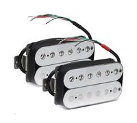 Pastilla De Guitarra Eléctrica 1 Juego De Pastillas Para Guitarra Eléctrica Humbucker De Doble Bobina Piezas De Guitarra Alnico V(Chrome)