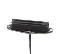 Pastilla De Guitarra Eléctrica 1 Pieza De Pastilla Humbucker Mini De Doble Riel De Cerámica 4 Conductores 9K Para Guitarra Eléctrica Color Negro Y Amarillo A Elegir(Black 2)