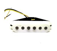 Pastilla de guitarra eléctrica 1set 3pcs Guitar Pickup Single Bobina Para S T Guitarra Sss Blanco De Reemplazo De Recogida De Guitarra Eléctrica Pastilla guitarra eléctrica